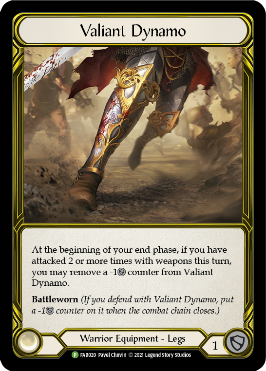 Valiant Dynamo (Golden) [FAB020] (Promo)  Cold Foil | Good Games Cannington