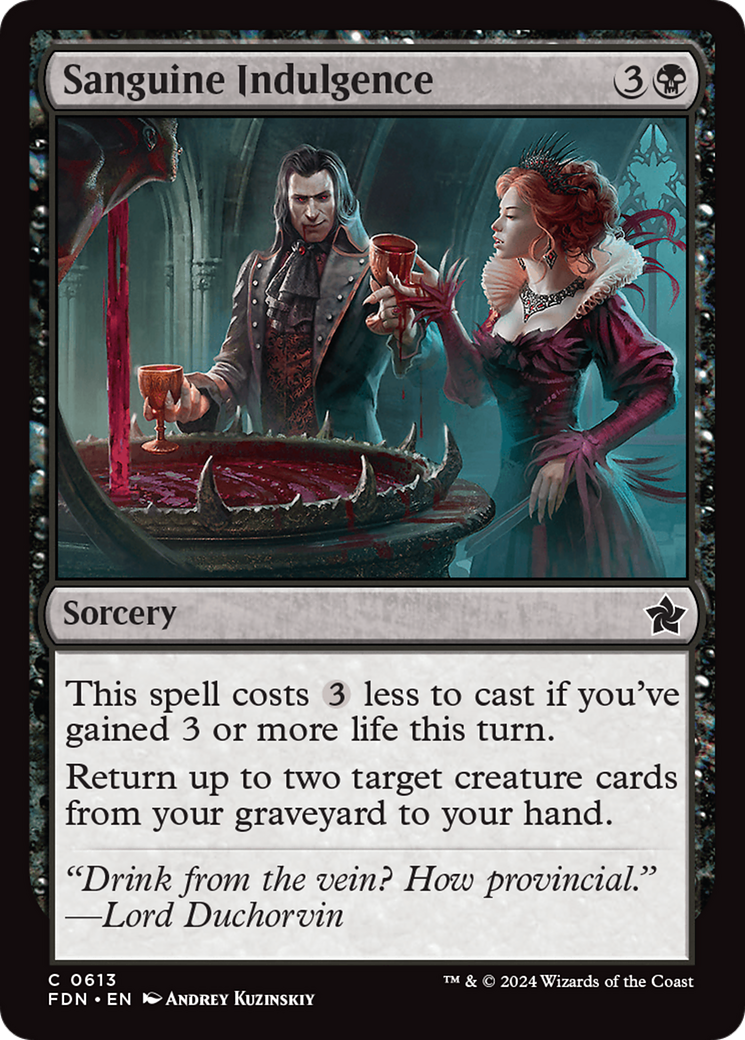 Sanguine Indulgence [Foundations] | Good Games Cannington