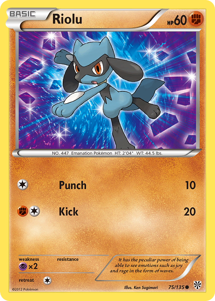 Riolu (75/135) [Black & White: Plasma Storm] | Good Games Cannington