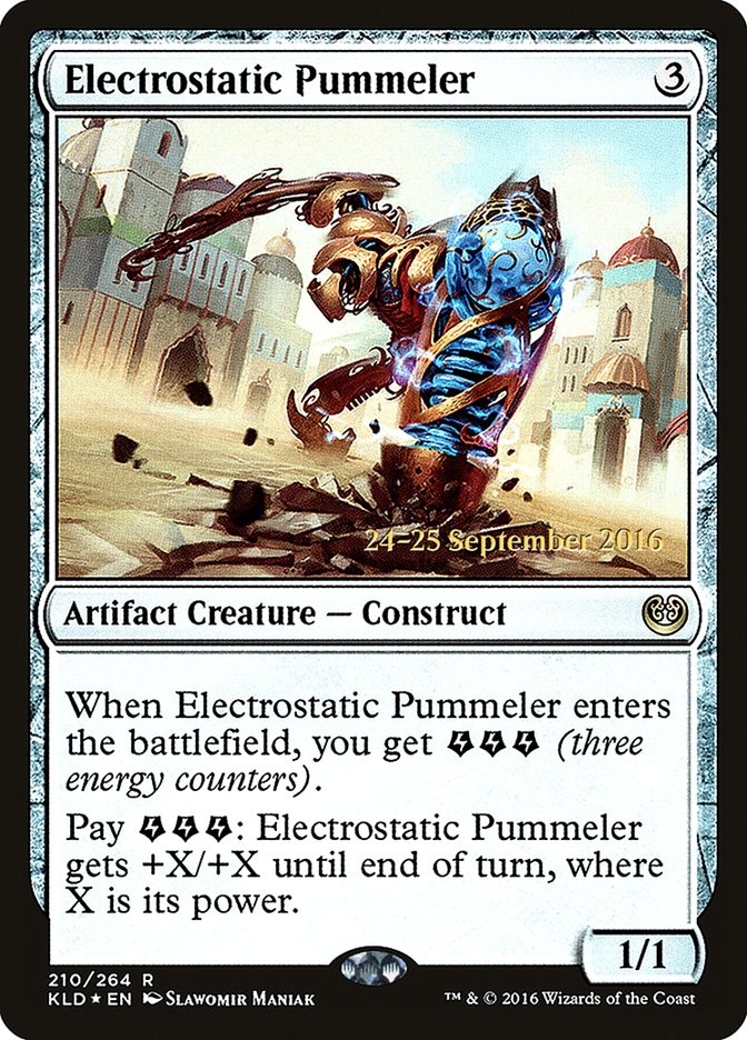 Electrostatic Pummeler [Kaladesh Prerelease Promos] | Good Games Cannington