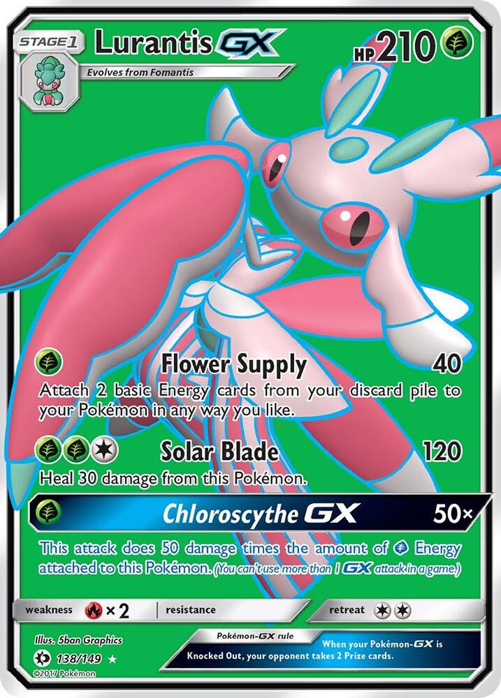 Lurantis GX Full Art 138/149 (SM Base Set)  - Holofoil | Good Games Cannington