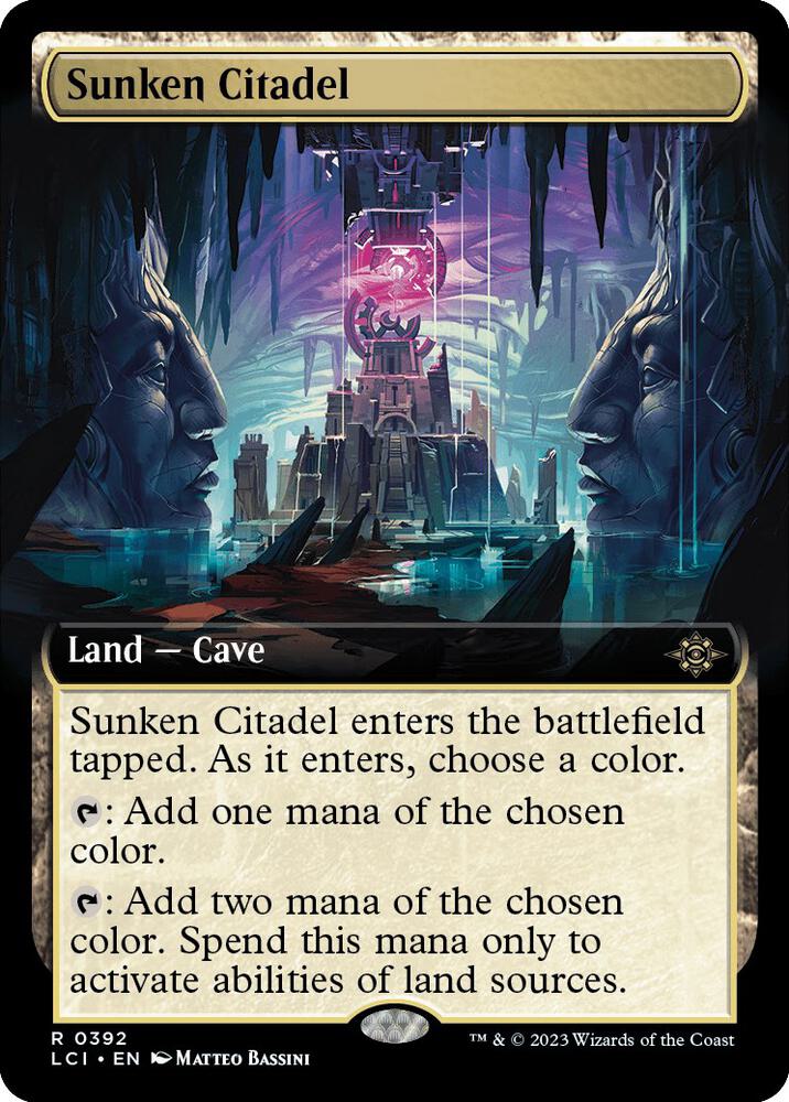 Sunken Citadel 392/291 (The Lost Caverns of Ixalan)  - Extended Art Foil | Good Games Cannington