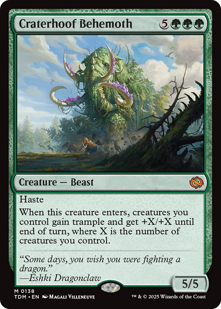 Craterhoof Behemoth [Tarkir: Dragonstorm] | Good Games Cannington