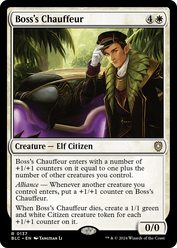 Boss's Chauffeur [Bloomburrow Commander] | Good Games Cannington