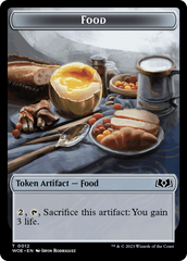 Faerie // Food (0012) Double-Sided Token [Wilds of Eldraine Tokens] | Good Games Cannington