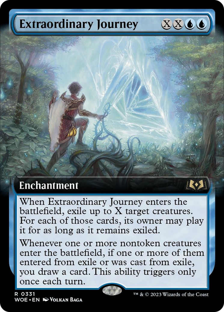 Extraordinary Journey (Extended Art) [Wilds of Eldraine] | Good Games Cannington