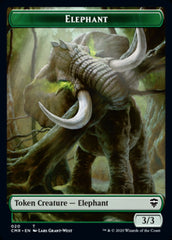 Beast (19) // Elephant Double-Sided Token [Commander Legends Tokens] | Good Games Cannington