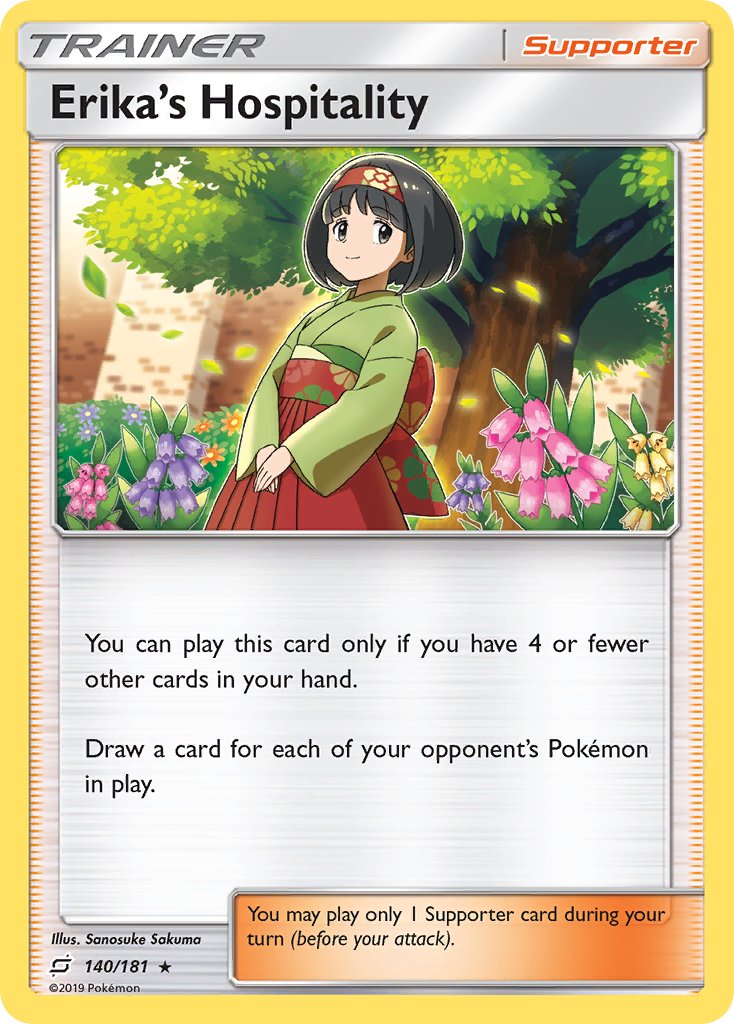 Erika's Hospitality (140/181) (Theme Deck Exclusive) [Sun & Moon: Team Up] | Good Games Cannington