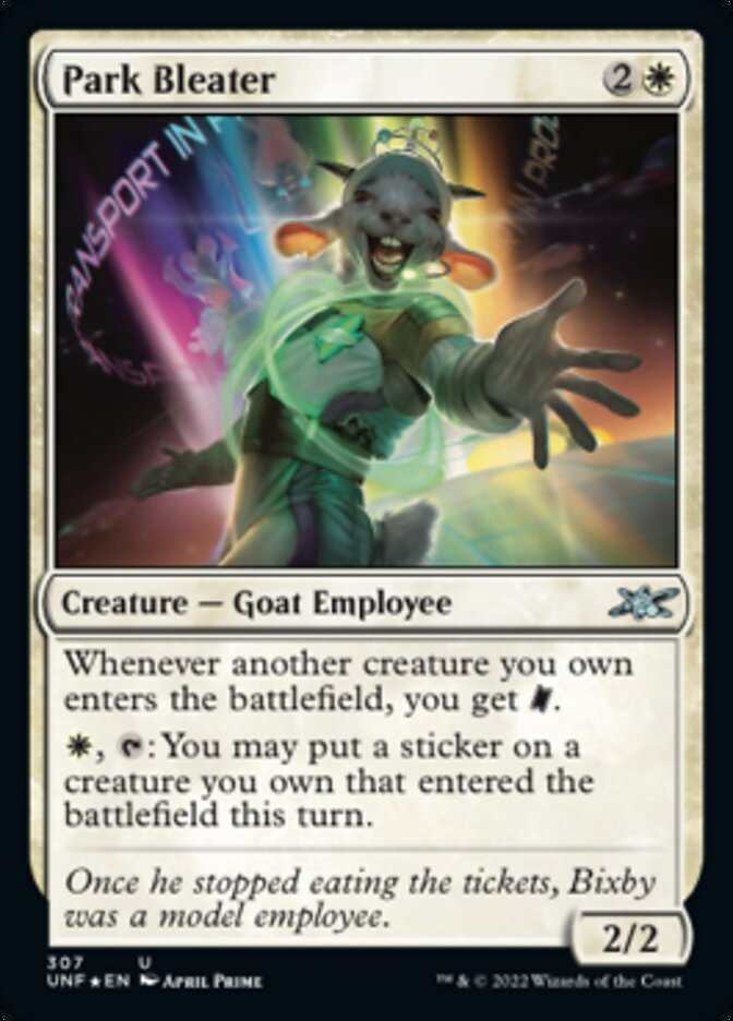 Park Bleater (Galaxy Foil) [Unfinity] | Good Games Cannington