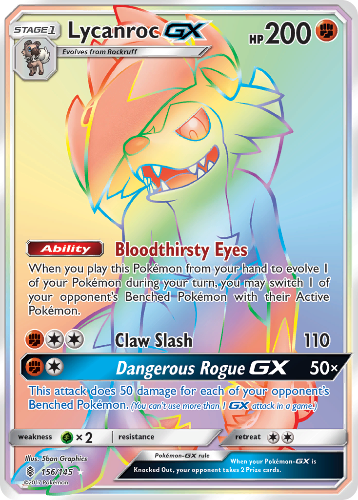 Lycanroc GX (156/145) [Sun & Moon: Guardians Rising] | Good Games Cannington