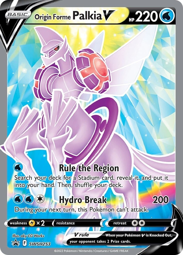 Origin Forme Palkia V (SWSH253) [Sword & Shield: Black Star Promos] | Good Games Cannington