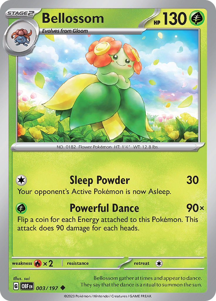 Bellossom (003/197) [Scarlet & Violet: Obsidian Flames] | Good Games Cannington