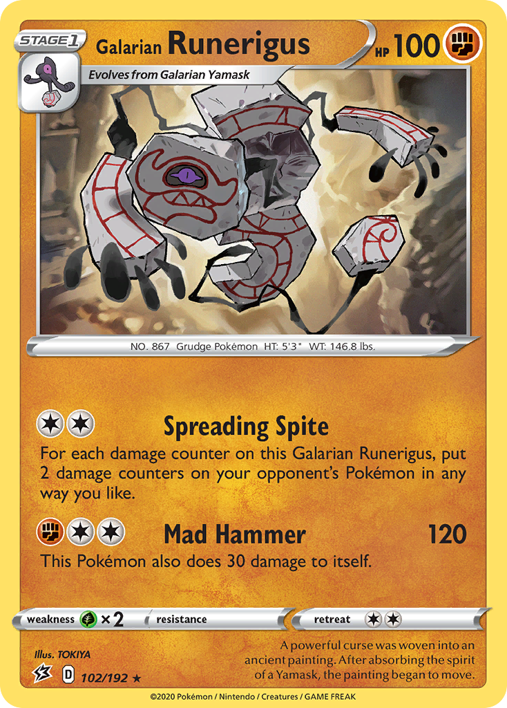 Galarian Runerigus (102/192) [Sword & Shield: Rebel Clash] | Good Games Cannington