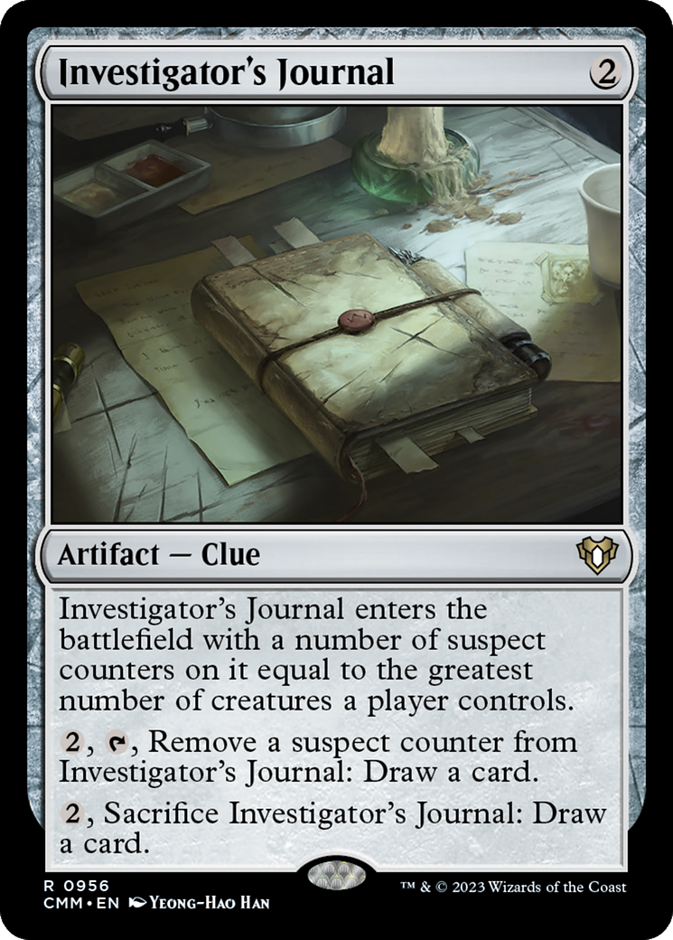 Investigator's Journal [Commander Masters] | Good Games Cannington