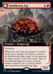 Smoldering Egg // Ashmouth Dragon (Extended Art) [Innistrad: Midnight Hunt] | Good Games Cannington
