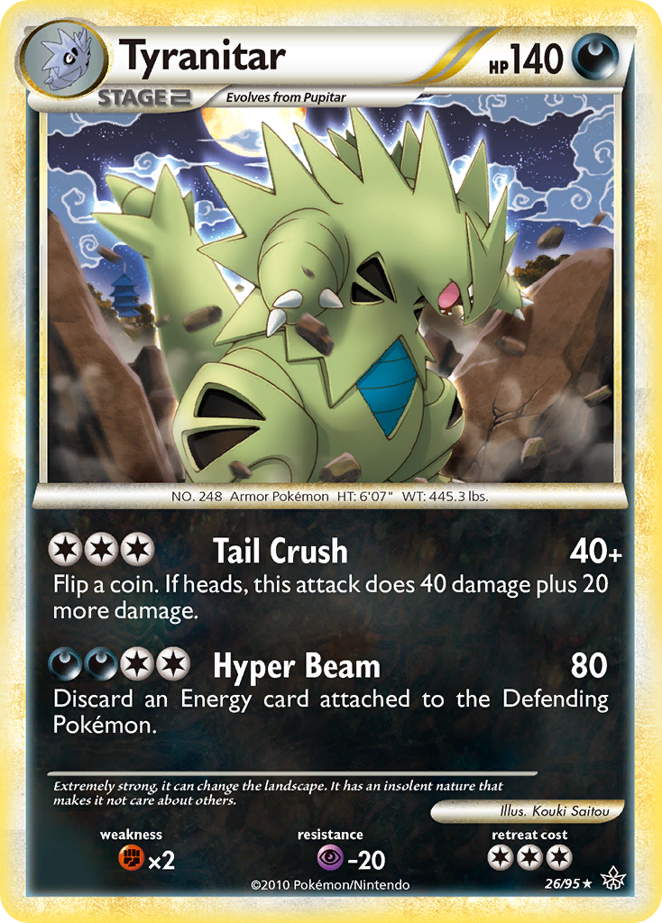 Tyranitar (26/95) [HeartGold & SoulSilver: Unleashed] | Good Games Cannington