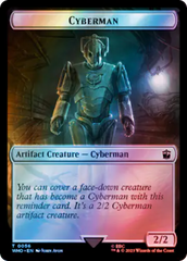 Alien Rhino // Cyberman Double-Sided Token (Surge Foil) [Doctor Who Tokens] | Good Games Cannington