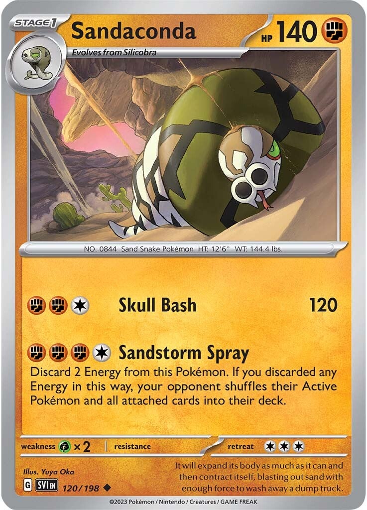 Sandaconda (120/198) [Scarlet & Violet: Base Set] | Good Games Cannington