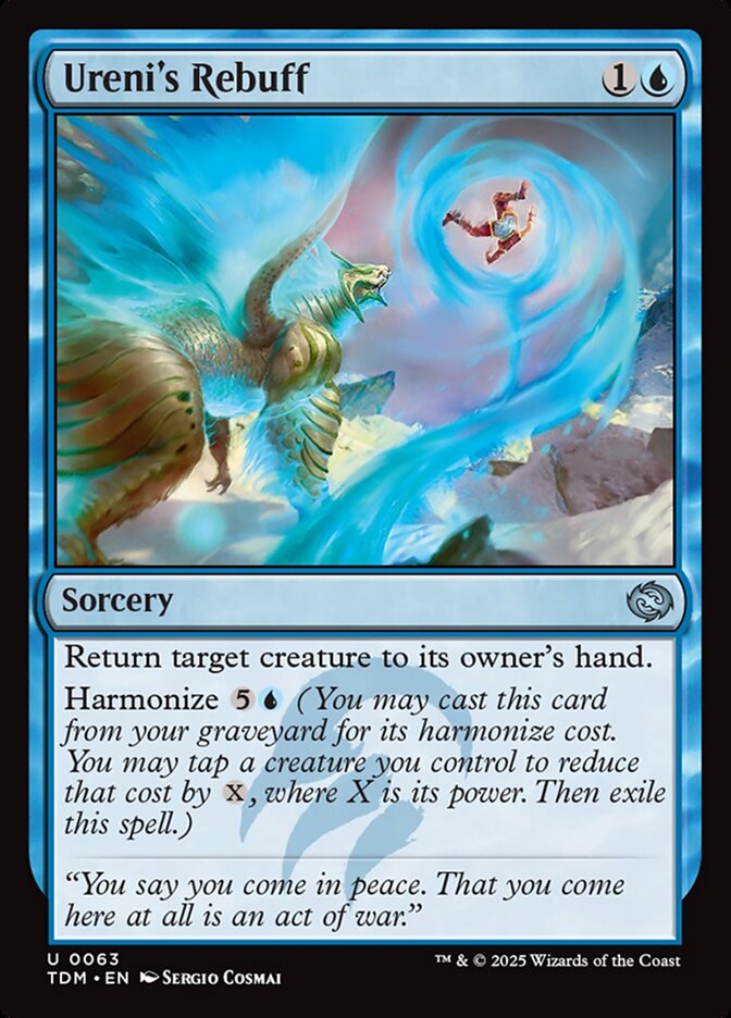 Ureni's Rebuff 63/291 (Tarkir: Dragonstorm)  - Foil | Good Games Cannington