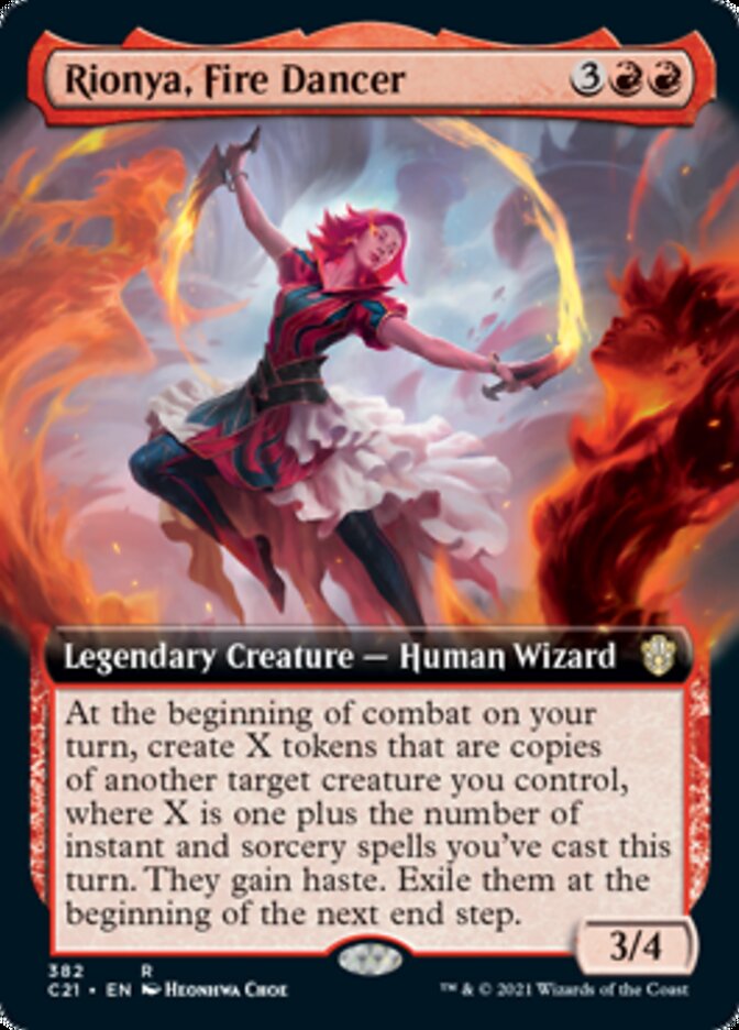 Rionya, Fire Dancer (Extended Art) [Commander 2021] | Good Games Cannington