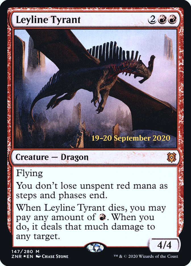 Leyline Tyrant [Zendikar Rising Prerelease Promos] | Good Games Cannington