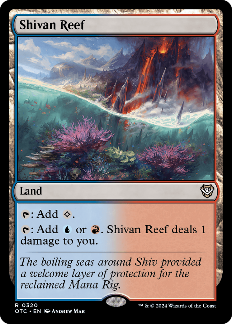 Shivan Reef [Outlaws of Thunder Junction Commander] | Good Games Cannington