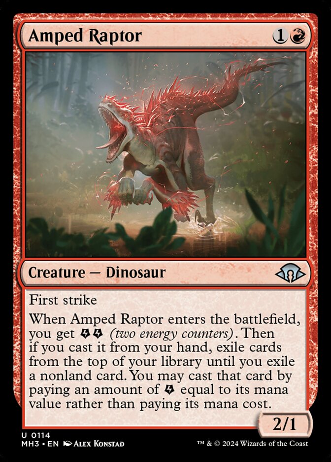 Amped Raptor 114 (Modern Horizons 3)  | Good Games Cannington