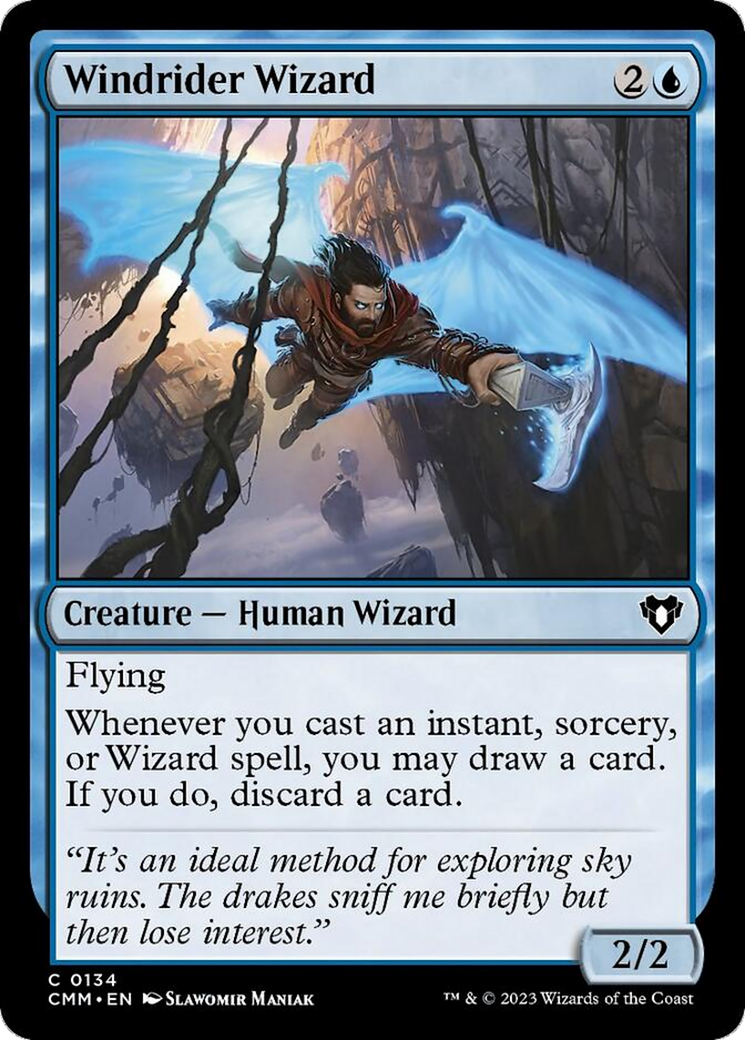 Windrider Wizard [Commander Masters] | Good Games Cannington