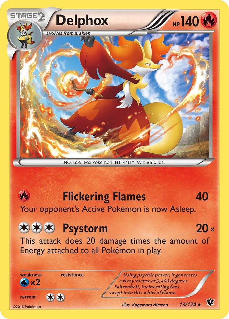 Delphox (13/124) (Theme Deck Exclusive) [XY: Fates Collide] | Good Games Cannington