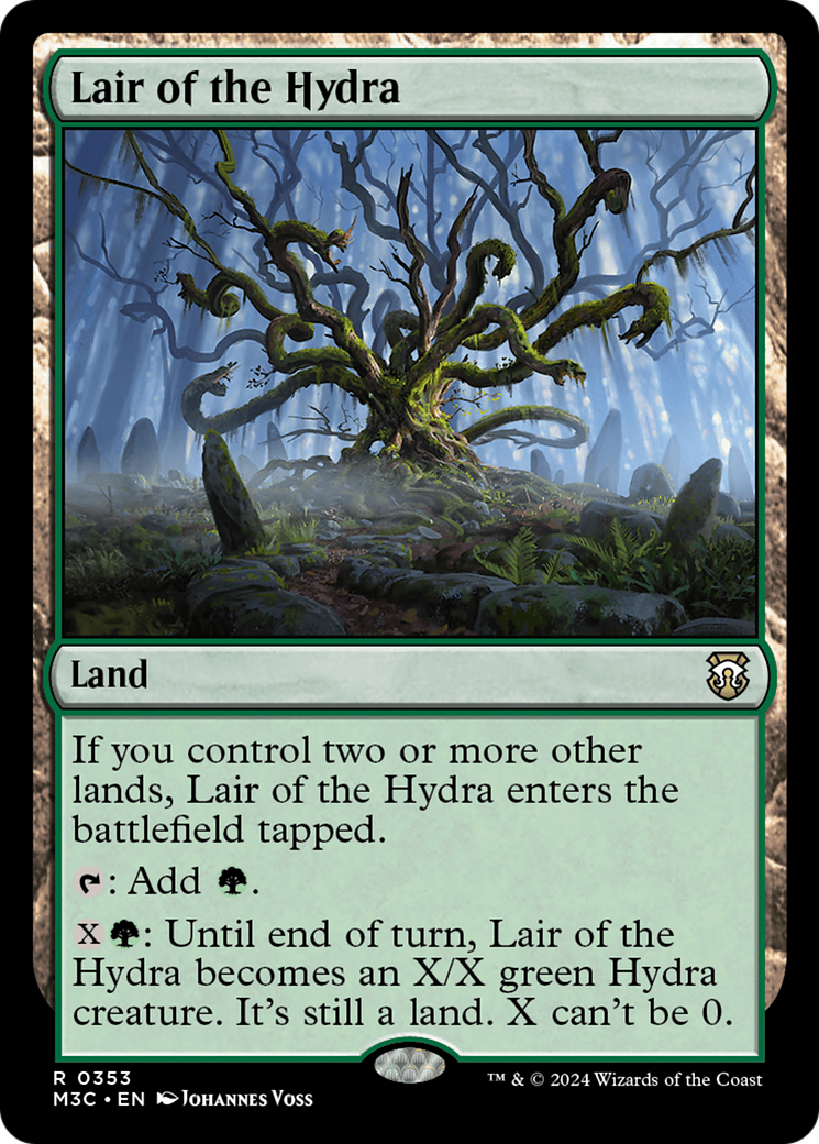 Lair of the Hydra (Ripple Foil) [Modern Horizons 3 Commander] | Good Games Cannington