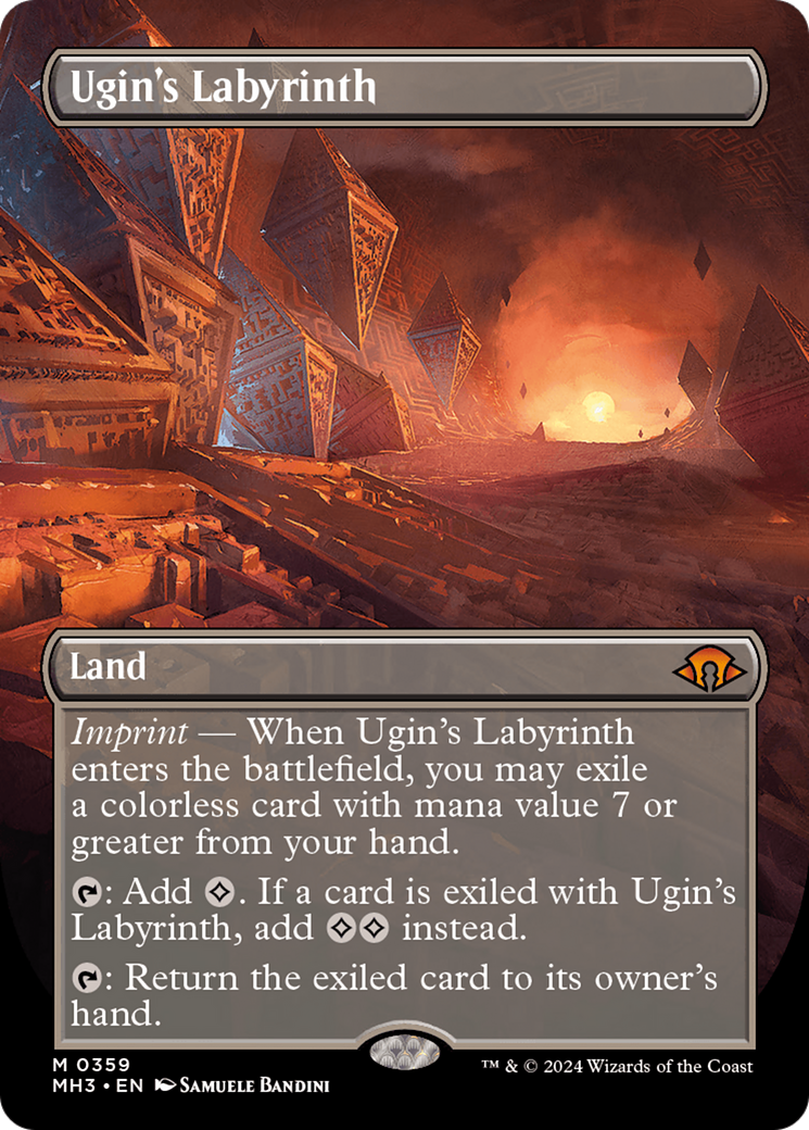 Ugin's Labyrinth (Borderless) [Modern Horizons 3] | Good Games Cannington