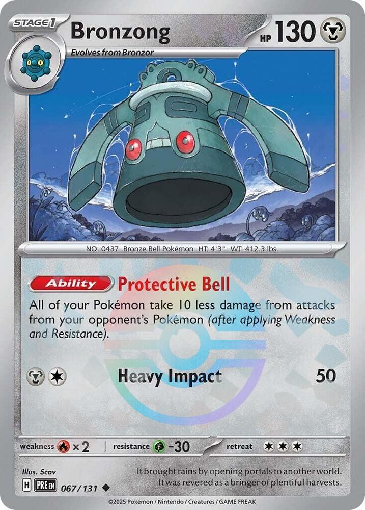 Bronzong (067/131) (Poke Ball Pattern) [Scarlet & Violet: Prismatic Evolutions] | Good Games Cannington