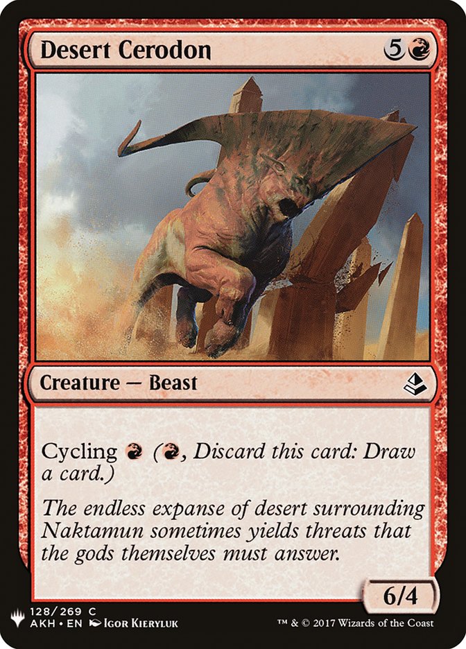 Desert Cerodon [Mystery Booster] | Good Games Cannington