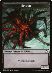 Spider // Ellywick Tumblestrum Emblem Double-Sided Token [Dungeons & Dragons: Adventures in the Forgotten Realms Tokens] | Good Games Cannington