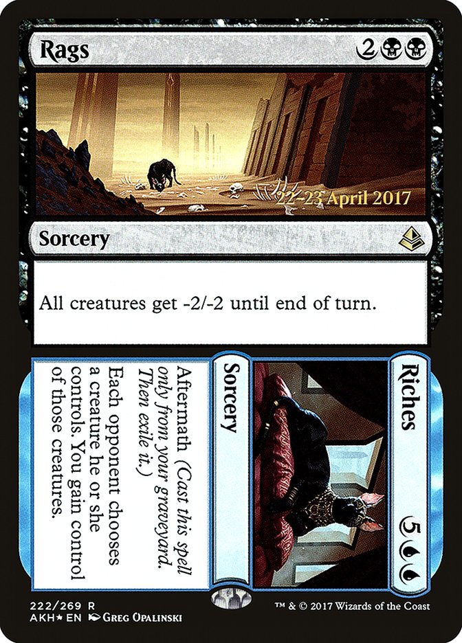 Rags // Riches [Amonkhet Prerelease Promos] | Good Games Cannington