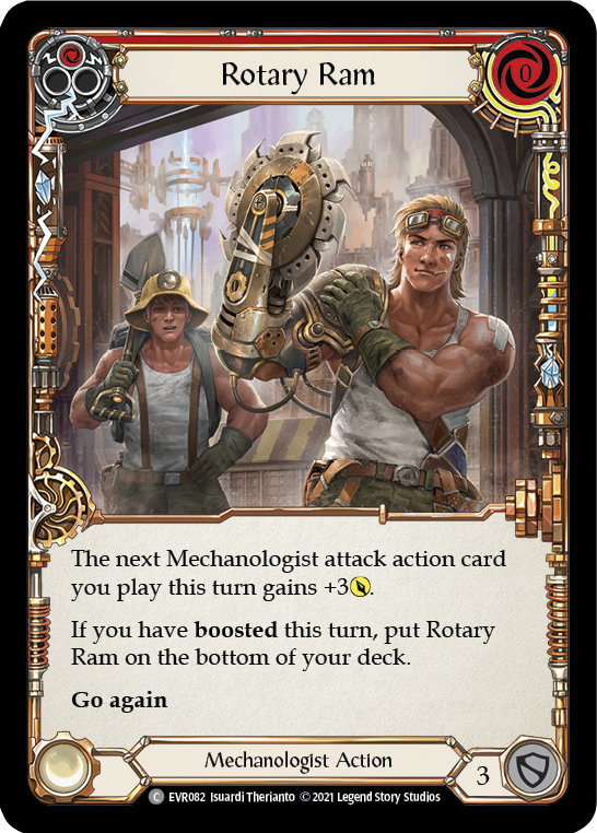 Rotary Ram (Red) [EVR082] (Everfest)  1st Edition Rainbow Foil | Good Games Cannington