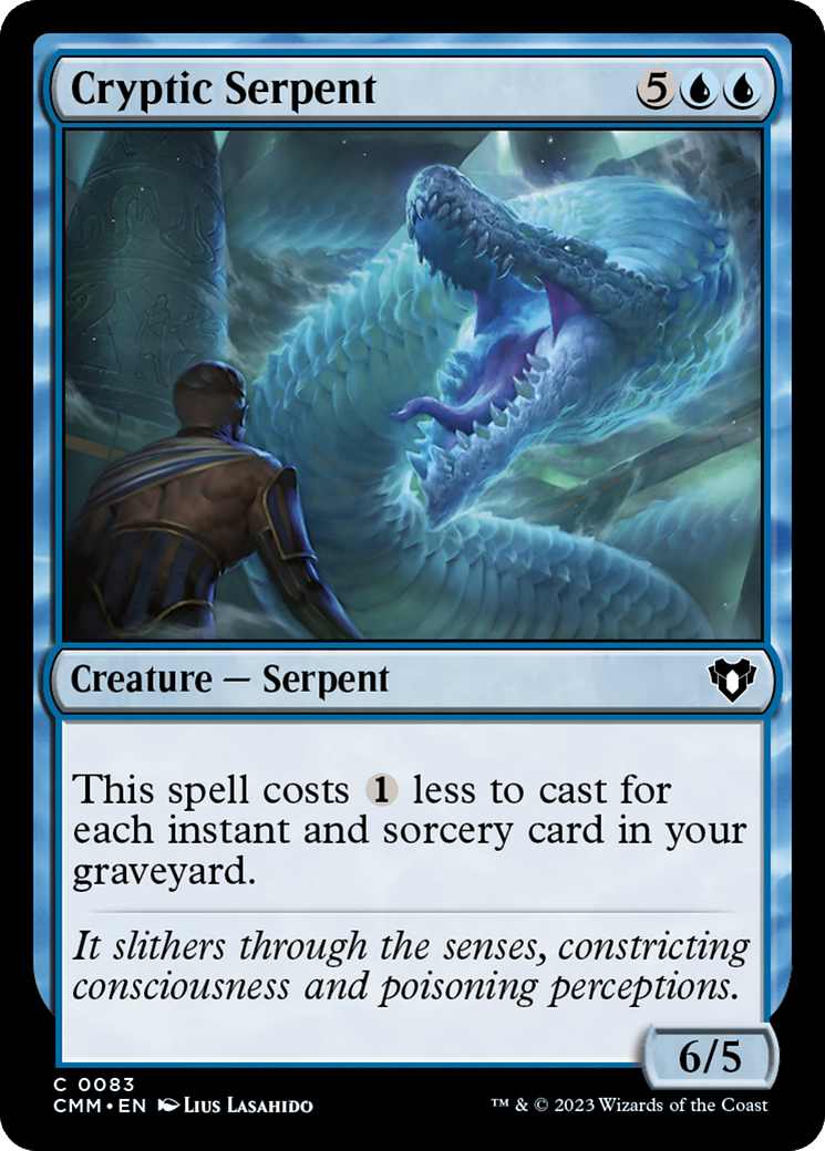 Cryptic Serpent [Commander Masters] | Good Games Cannington