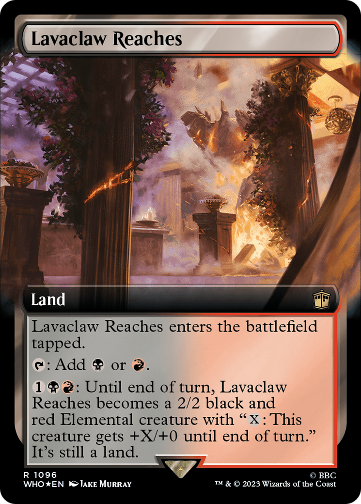 Lavaclaw Reaches (Extended Art) (Surge Foil) [Doctor Who] | Good Games Cannington