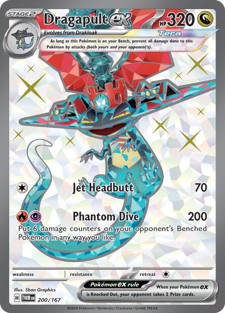 Dragapult ex 200 167 (SV06: Twilight Masquerade)  - Holofoil | Good Games Cannington