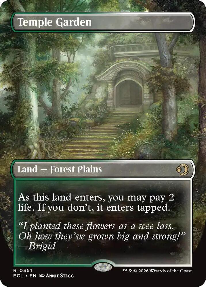 Temple Garden Borderless 351 (Lorwyn Eclipsed)  | Good Games Cannington