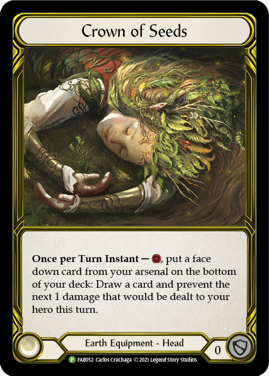 Crown of Seeds (Golden) [FAB052] (Promo)  Cold Foil | Good Games Cannington