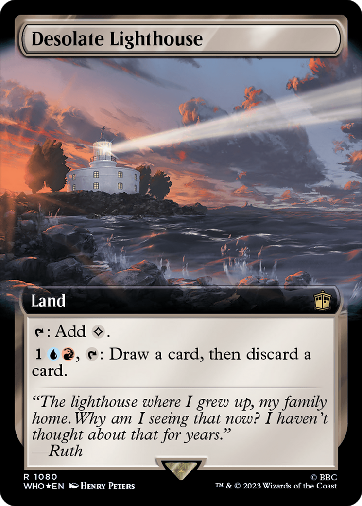 Desolate Lighthouse (Extended Art) (Surge Foil) [Doctor Who] | Good Games Cannington
