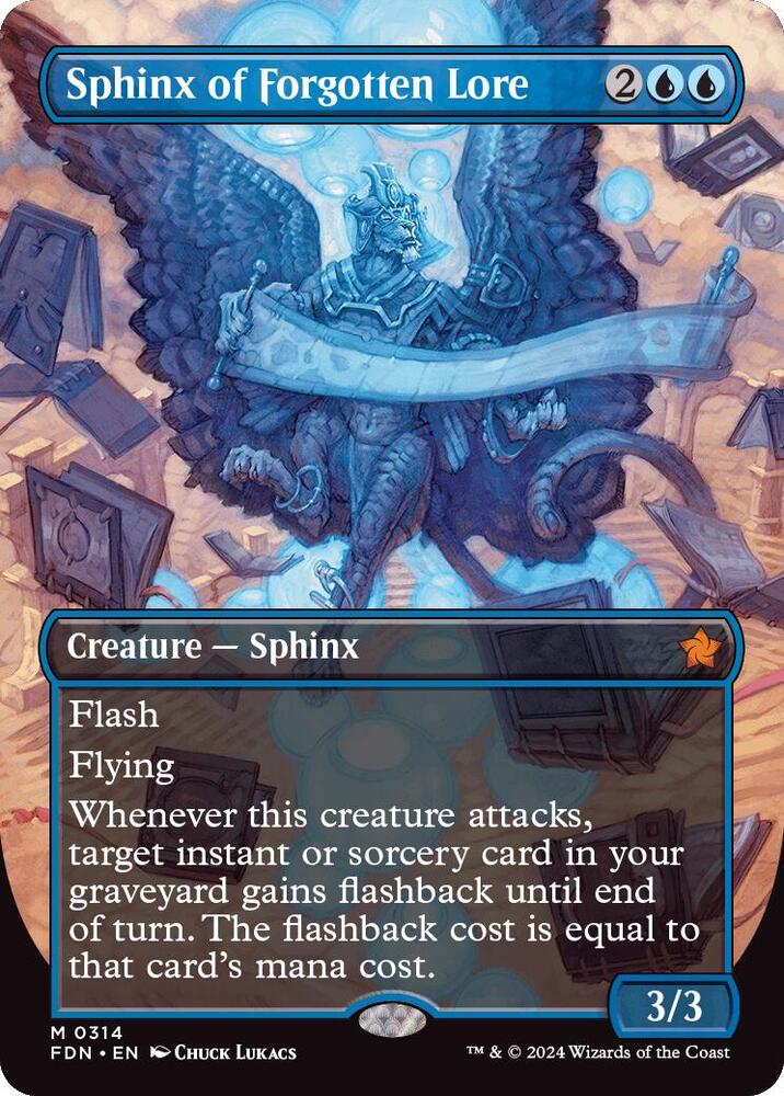 Sphinx of Forgotten Lore 314/291 (Foundations)  - Borderless | Good Games Cannington