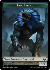 Frog Lizard // Merfolk (0003) Double-Sided Token [The Lost Caverns of Ixalan Commander Tokens] | Good Games Cannington