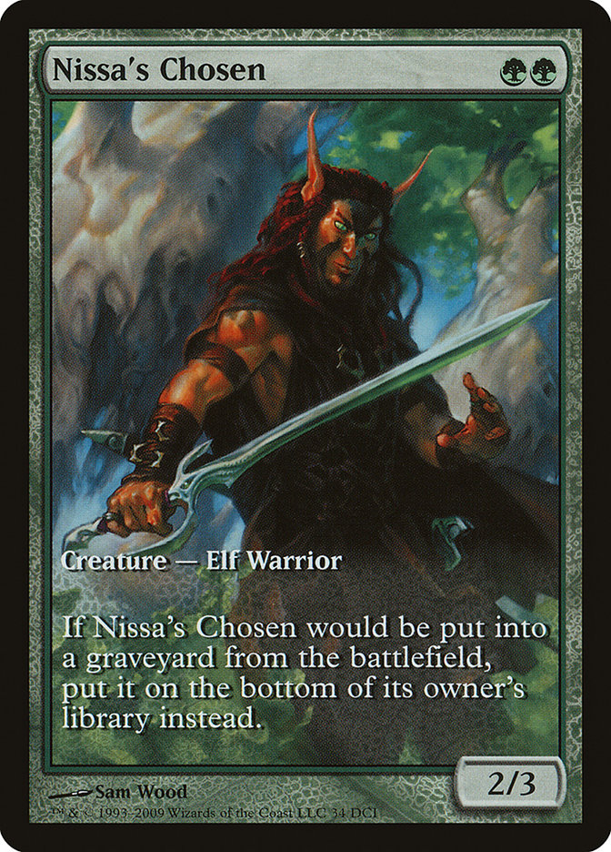 Nissa's Chosen (Game Day) (Extended Art) [Zendikar Promos] | Good Games Cannington
