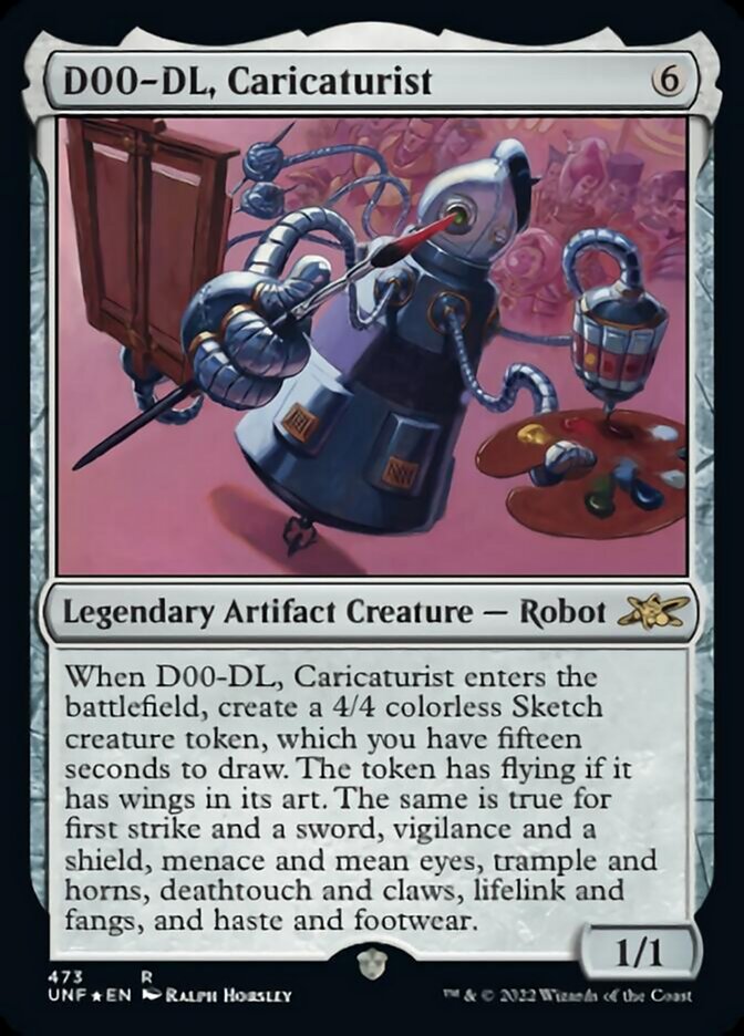 D00-DL, Caricaturist (Galaxy Foil) [Unfinity] | Good Games Cannington