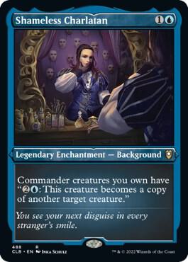 Shameless Charlatan Foil Etched 488 (Commander Legends: Battle for Baldur's Gate)  - Foil | Good Games Cannington