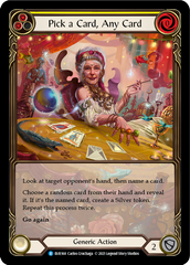 Pick a Card, Any Card (Yellow) [EVR168] (Everfest)  1st Edition Extended Art Rainbow Foil | Good Games Cannington