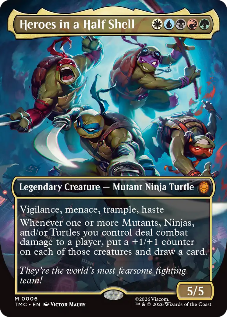 Heroes in a Half Shell (Borderless) [Teenage Mutant Ninja Turtles Commander] | Good Games Cannington
