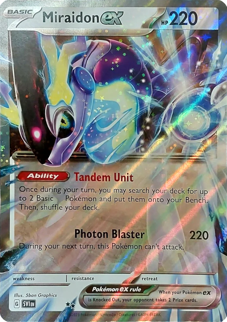 Miraidon ex (Unnumbered) (Jumbo Card) [Scarlet & Violet: Base Set] | Good Games Cannington